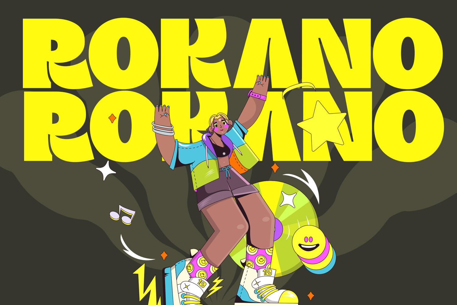 Rokano Funky Typeface