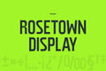 Rostown Display Font