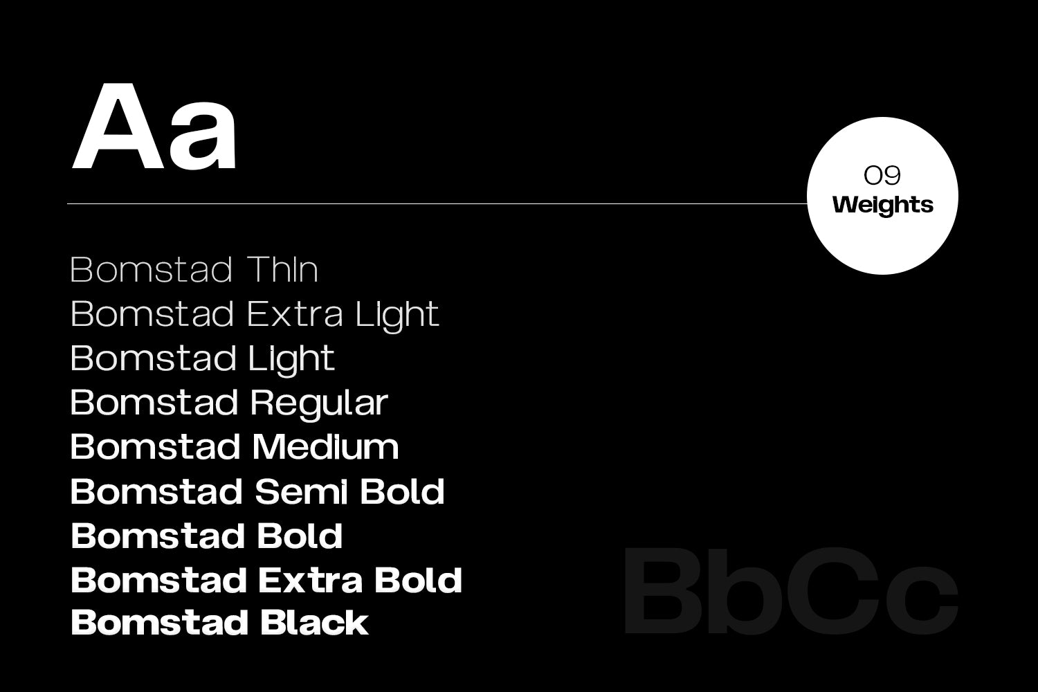 Bomstad Display Typeface