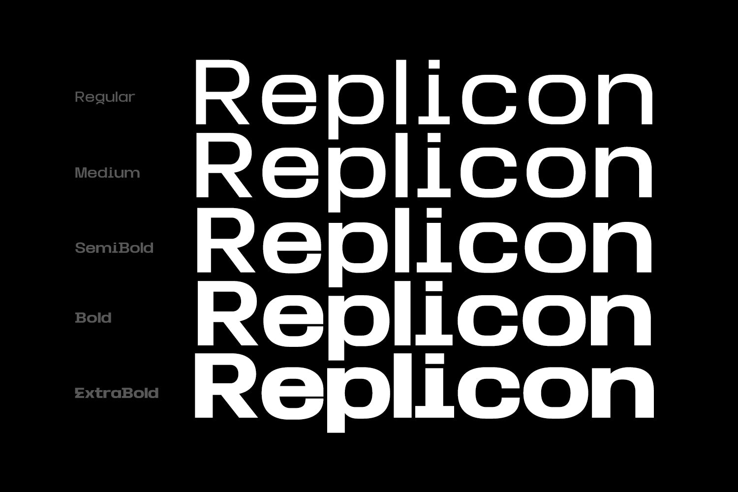 Replicon Typeface