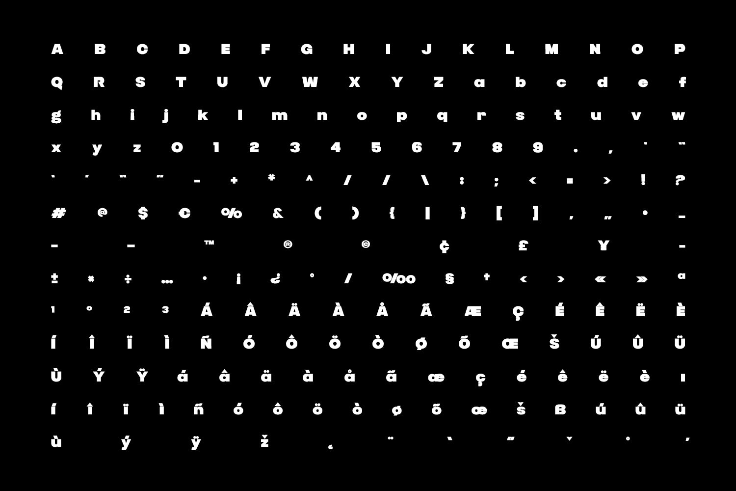 Tuborg Pro Typeface