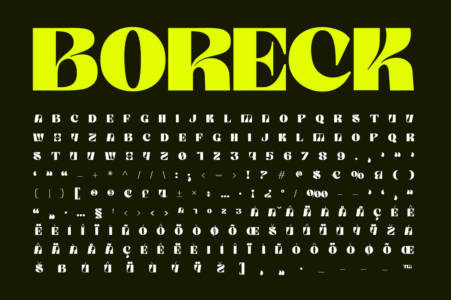 Boreck Display