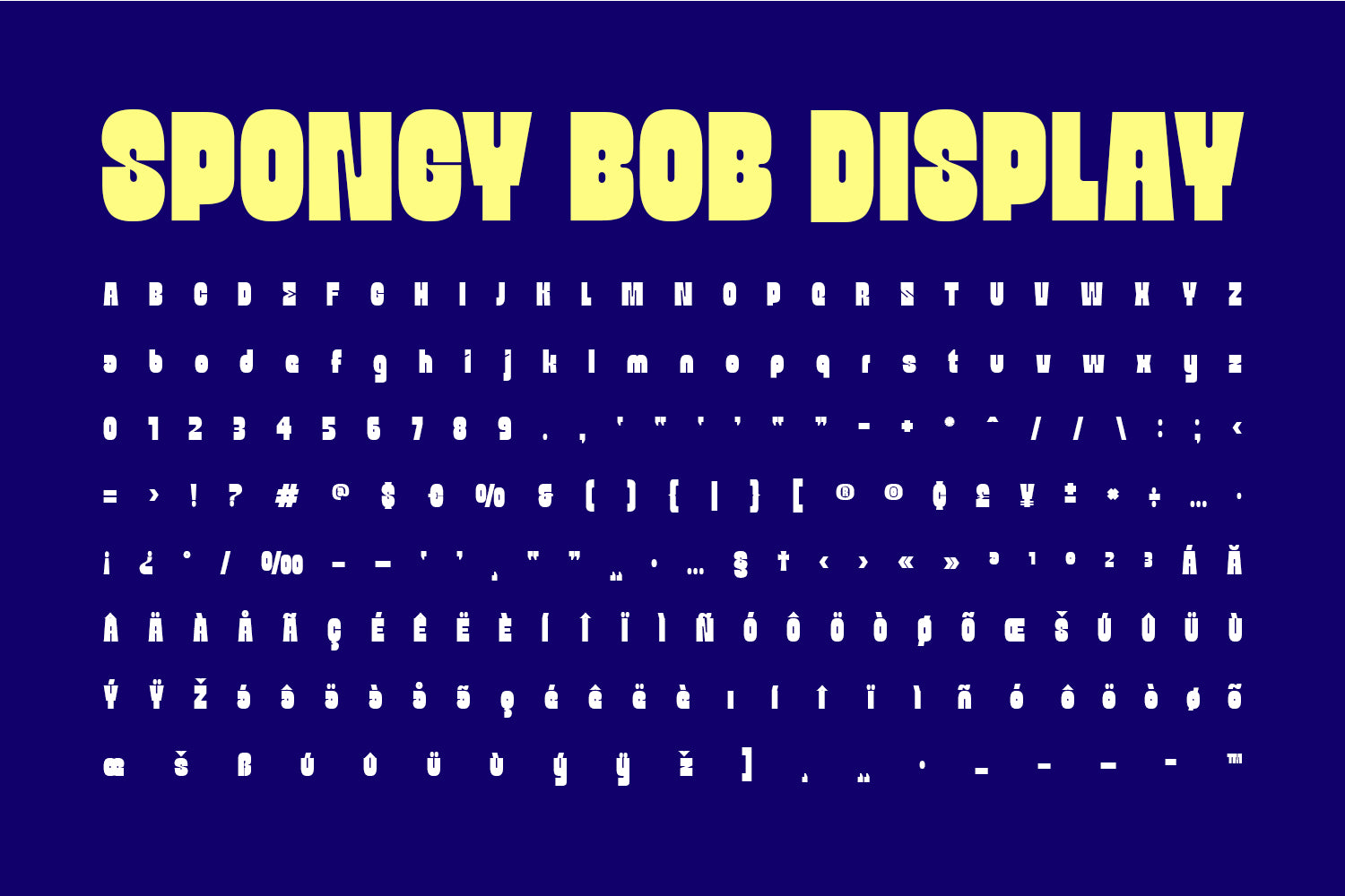 Spongy Bob Display