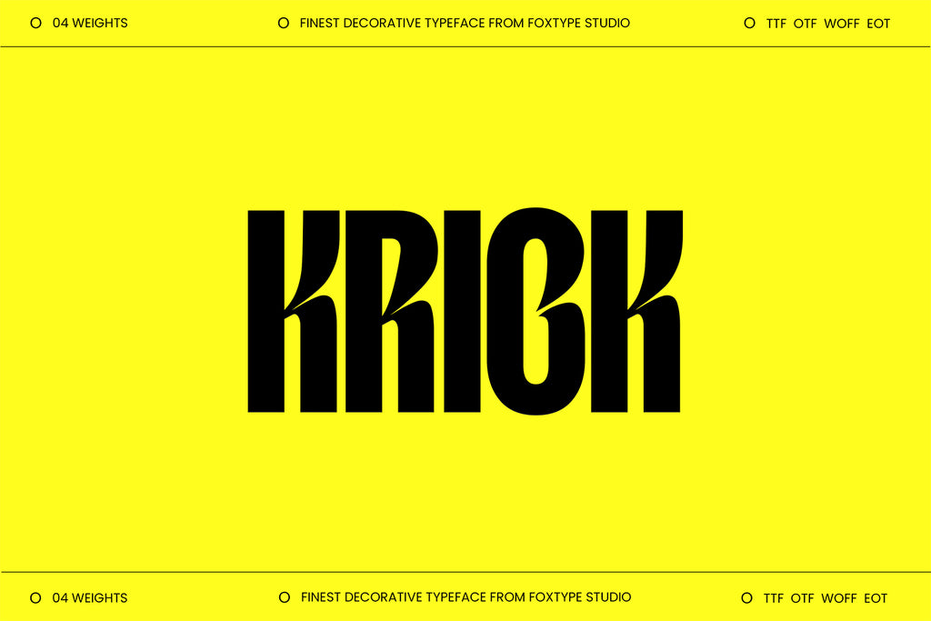 Krick Display Typeface