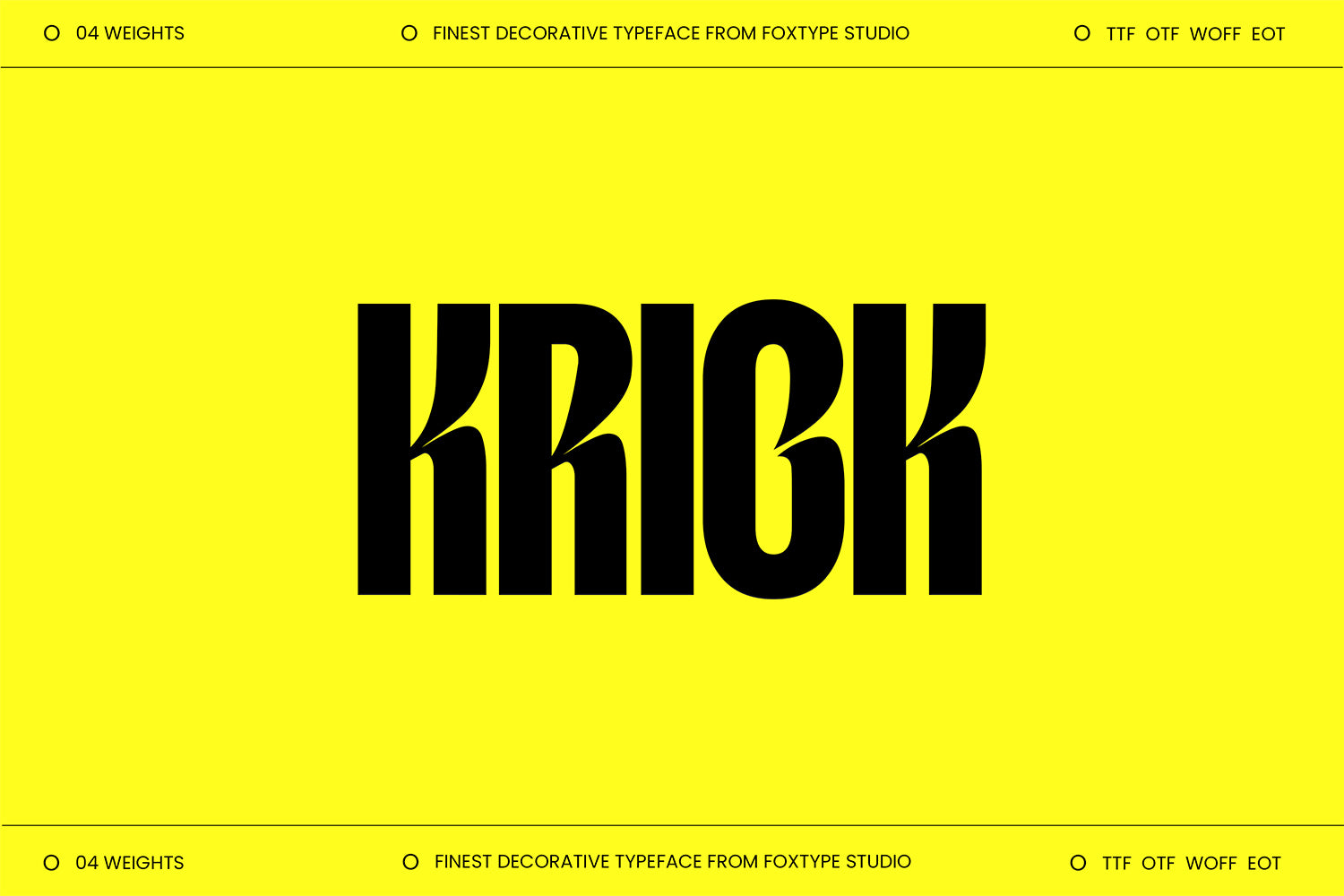 Krick Display Typeface