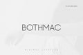 Bothmac Typeface