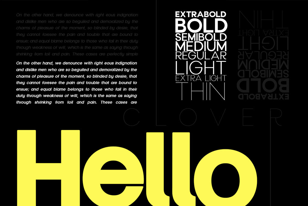 Clover Display Typeface