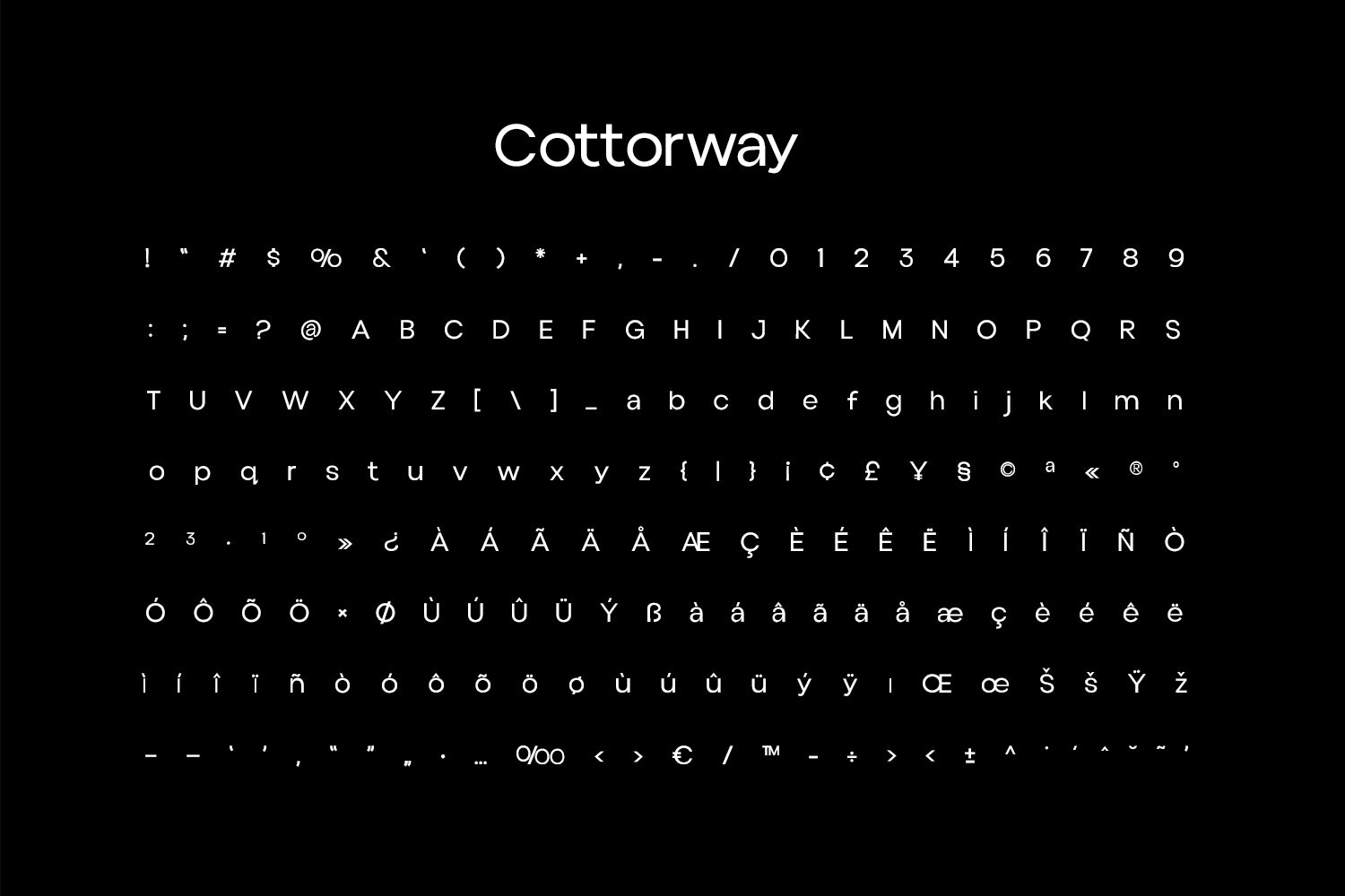 Cottorway Pro Dispaly Typeface